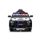 Juodas elektrinis policijos automobilis Dodge Charger Elektrinės mašinėlės vaikams