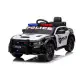 Juodas elektrinis policijos automobilis Dodge Charger Elektrinės mašinėlės vaikams