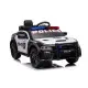 Juodas elektrinis policijos automobilis Dodge Charger Elektrinės mašinėlės vaikams