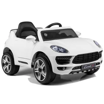 Baltas akumuliatorinis automobilis
