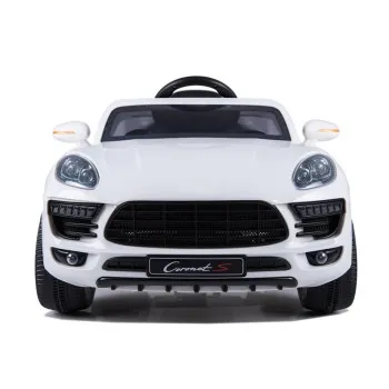 Baltas akumuliatorinis automobilis