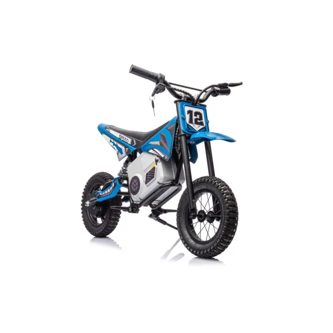 Elektrinis motociklas vaikams motokroso dviratis A9901, mėlyna