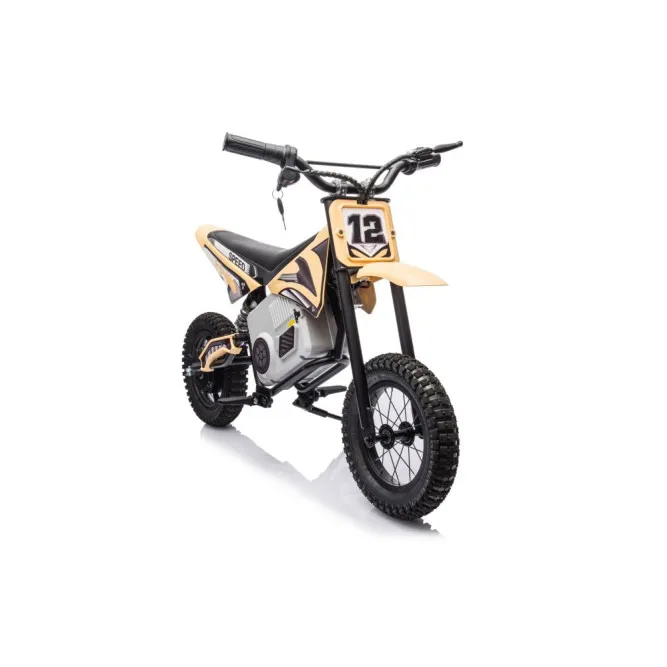 Elektrinis motociklas vaikams motokroso dviratis A9901, chaki