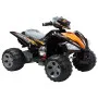 Czarny akumulatorowy quad z dużymi kołami 