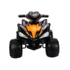 Czarny akumulatorowy quad z dużymi kołami
