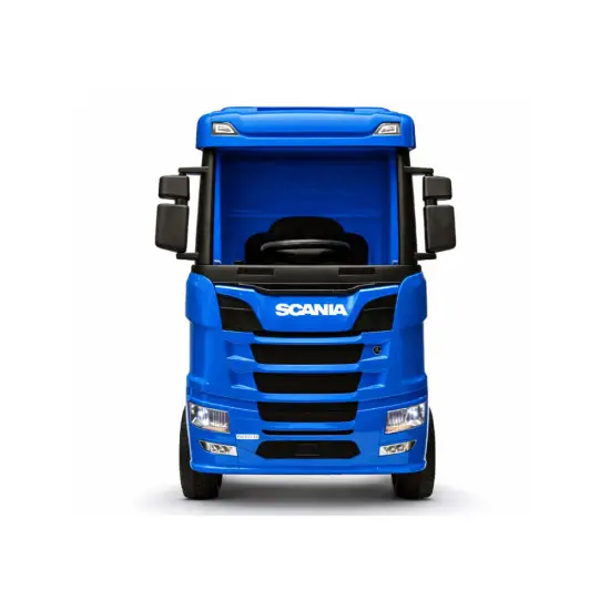 Mėlynas elektrinis sunkvežimis Scania 500R HL698 Puspriekabės