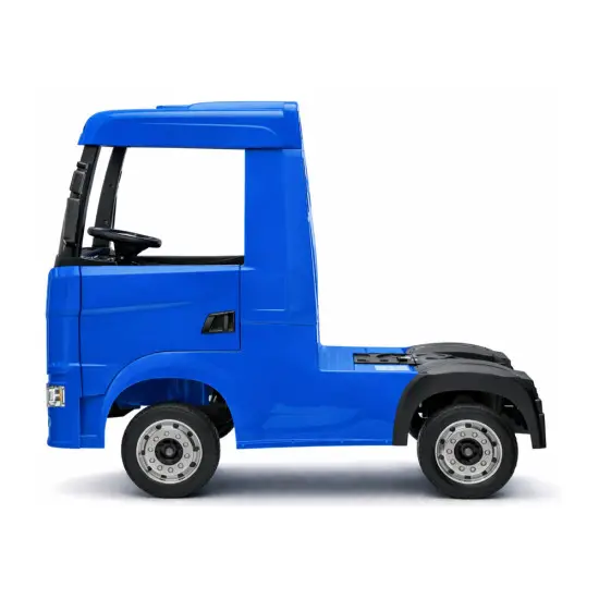 Mėlynas elektrinis sunkvežimis Scania 500R HL698 Puspriekabės