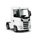 Baltas elektrinis sunkvežimis Scania 500R HL698 Puspriekabės