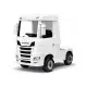 Baltas elektrinis sunkvežimis Scania 500R HL698 Puspriekabės