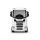 Baltas elektrinis sunkvežimis Scania 500R HL698 Puspriekabės