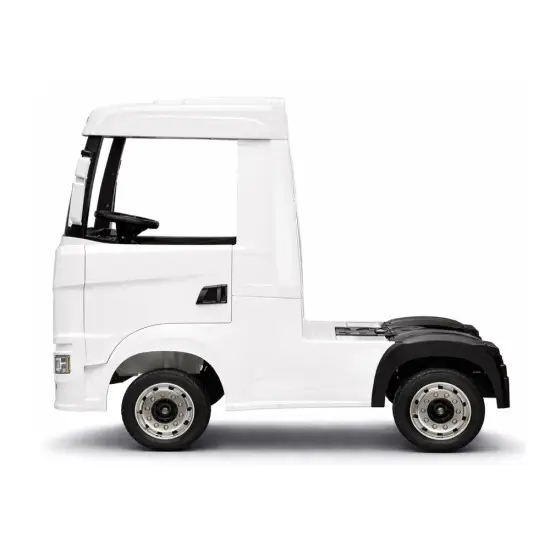 Baltas elektrinis sunkvežimis Scania 500R HL698 Puspriekabės