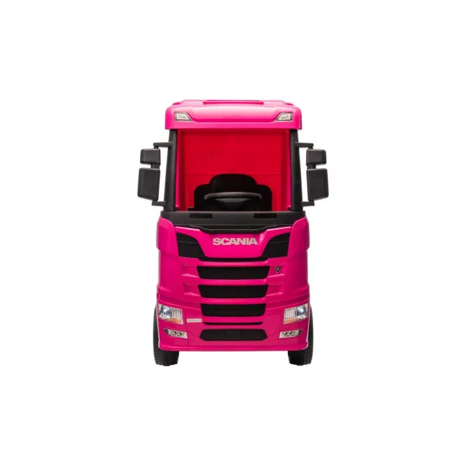 Elektrinis vilkikas vaikams Scania 500R HL698, rožinė