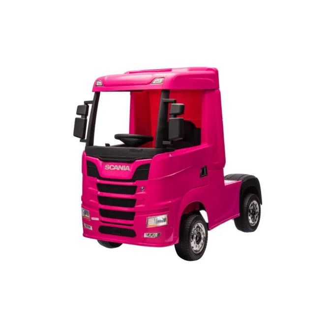 Elektrinis vilkikas vaikams Scania 500R HL698, rožinė