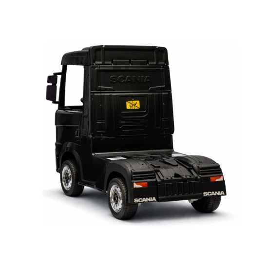 Juodas akumuliatorinis automobilis Scania 500R HL698 4x4 Elektrinės mašinėlės vaikams