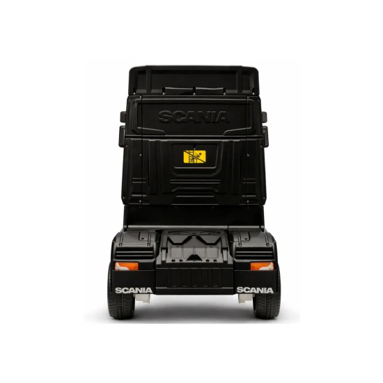 Juodas akumuliatorinis automobilis Scania 500R HL698 4x4 Elektrinės mašinėlės vaikams