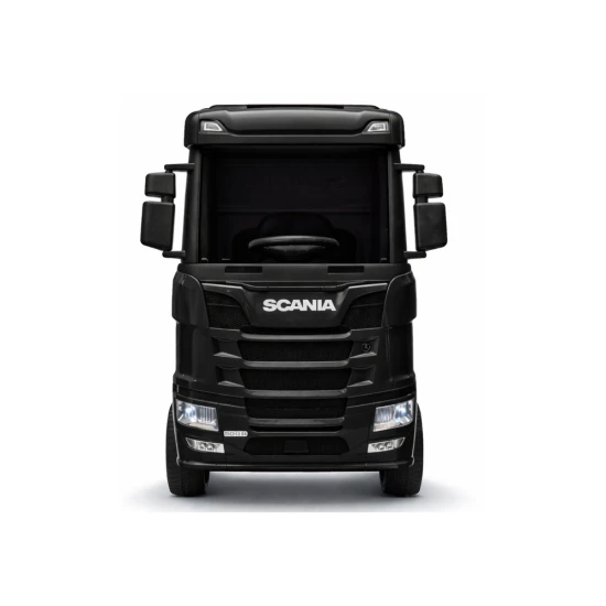 Juodas akumuliatorinis automobilis Scania 500R HL698 4x4 Elektrinės mašinėlės vaikams