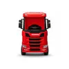 Raudonas elektrinis sunkvežimis Scania 500R HL698 Puspriekabės