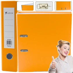 Geltonas dokumentų segtuvas A4