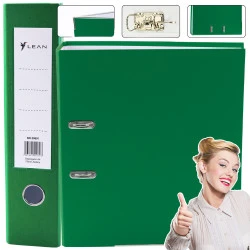 Žalias dokumentų segtuvas A4
