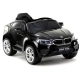 Juodas BMW X6 elektrinis automobilis