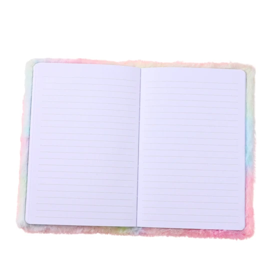 Pliušinė užrašų knygelė su Vienaragiu A5 formato Užrašų knygelės