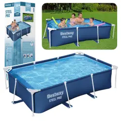 Stačiakampio formos sodo baseinas 259 x 170 x 61 cm Bestway 56403
