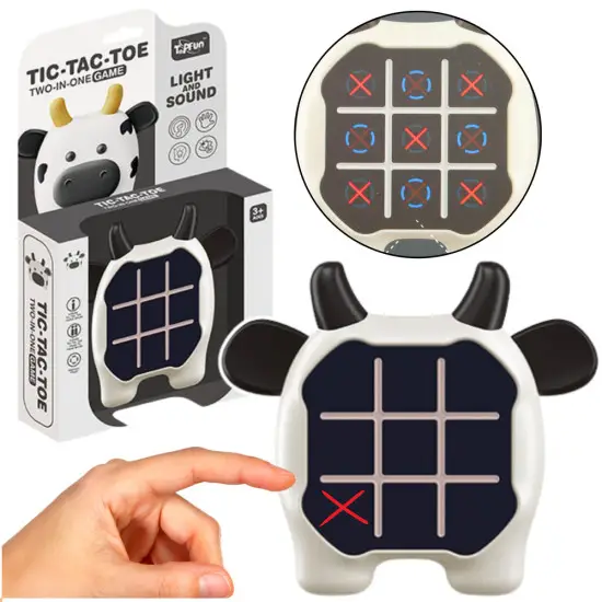 Elektroninis žaidimas 3in1 Tic Tac Toe Cow Stalo ir sporto žaidimai