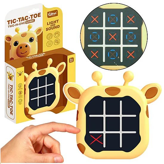 3in1 Tic Tac Toe elektroniskā atmiņas spēle ar žirafi Galda un sporta spēles