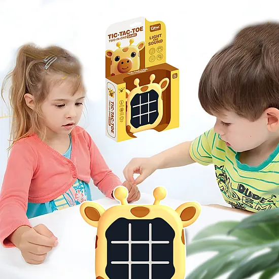 3in1 Tic Tac Toe elektroniskā atmiņas spēle ar žirafi Galda un sporta spēles