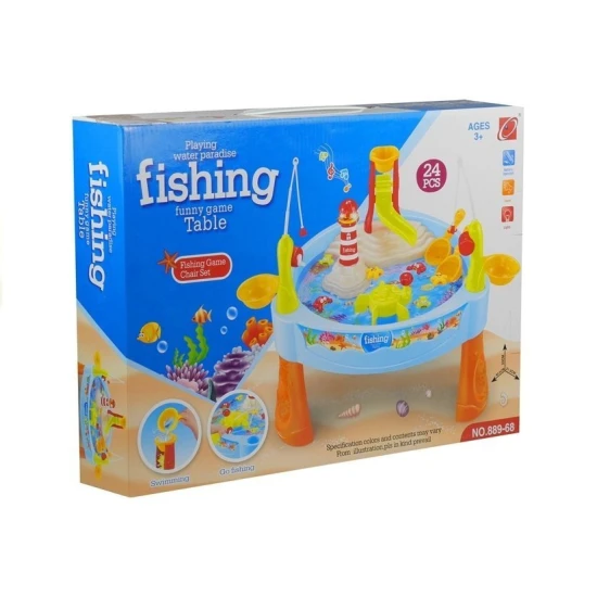 Spalvingas žvejybos stalas su meškerėmis vaikams Stalo ir sporto žaidimai