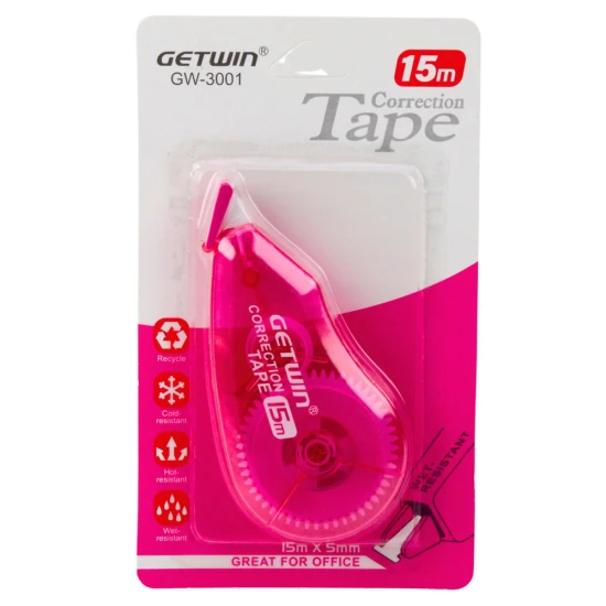 Korekcinė juostelė greitai ir tvarkingai ištaisenti spausdinimo klaidas Pieštukai ir rašikliai