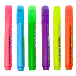 Neoninių spalvotų markerių rinkinys 6 vnt.