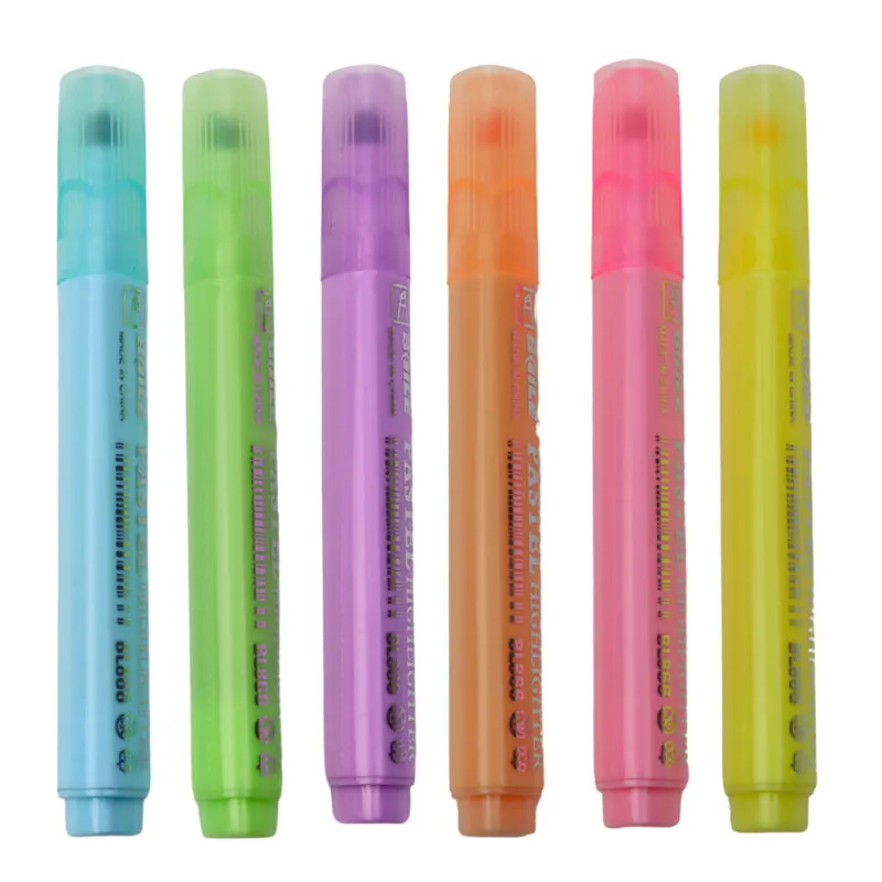 Set of coloured markers 6 pcs. Pencils and pens