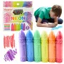 Set of neon-colored crayons (6 pieces)