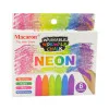 Set of neon-colored crayons (6 pieces) Pencils and pens