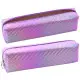 Mokyklinis holografinis violetinis rašiklių dėklas 21 x 6 cm