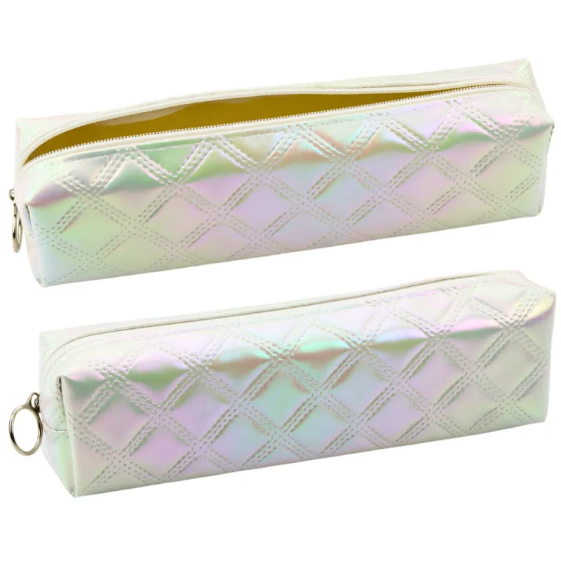 Perlamutrinės baltos spalvos pieštukų dėklas 21 x 6 cm Penalai