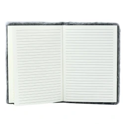 Pilkos spalvos užrašų knygutė su kiškučiu A5, 80 lapų