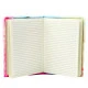 Rožinė užrašų knygutė su linijomis su vienaragiu A5 formato, 80 lapų Užrašų knygelės
