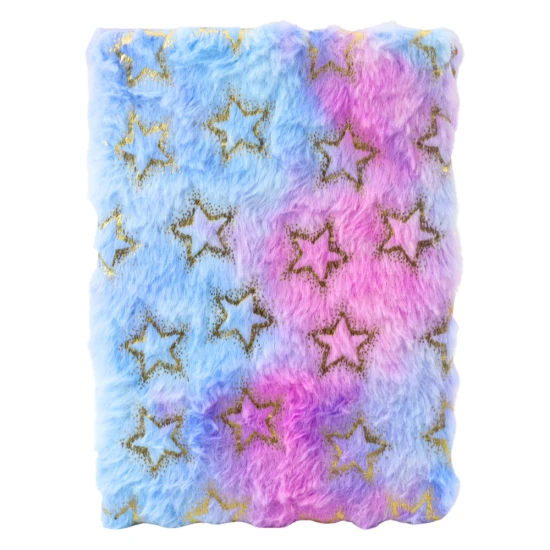 Užrašų knygutė su linijomis, auksinėmis žvaigždutėmis ir pastelinėmis spalvomis, A5 formato, 80 lapų Užrašų knygelės