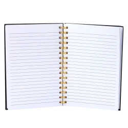 Juoda stilinga užrašų knygelė Lipstick A5, 80 lapų