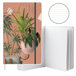 Užrašų knygutė lapų motyvais A5, 80 lapų