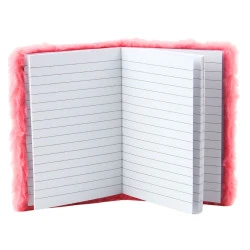 Rožinė užrašų knygutė su linijomis, vienaragiu, A6, 80 lapų