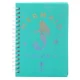 Turkio spalvos holografinis sąsiuvinis Mermaid A6 formato, 80 lapų Užrašų knygelės