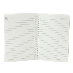 Turkio spalvos sąsiuvinis su linijomis, su katės ir vienaragio motyvu A5 formato, 60 lapų