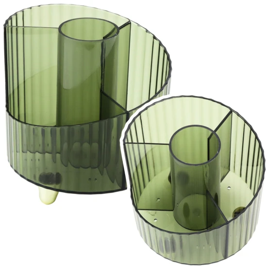 Žalias rašymo reikmenų organizatorius Smulkios kanceliarinės priemonės