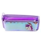 Holographic Purple Unicorn School Pencil Case 21.5x9 cm Kanceliarinės prekės