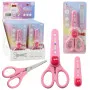 Школьные ножницы с чехлом, украшенные розовым зайчиком, 14 см