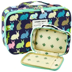 Tamsiai mėlynas penalas su papildoma kišene 21,5 cm