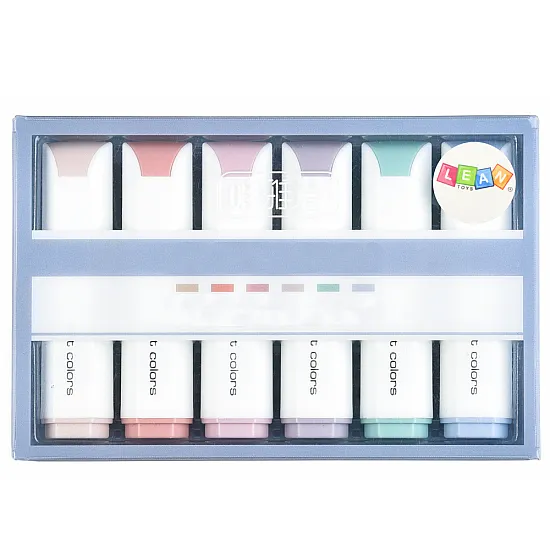 Set of Mini Highlighters Delicate Pastel Colors 6 Pcs Paperitavarat